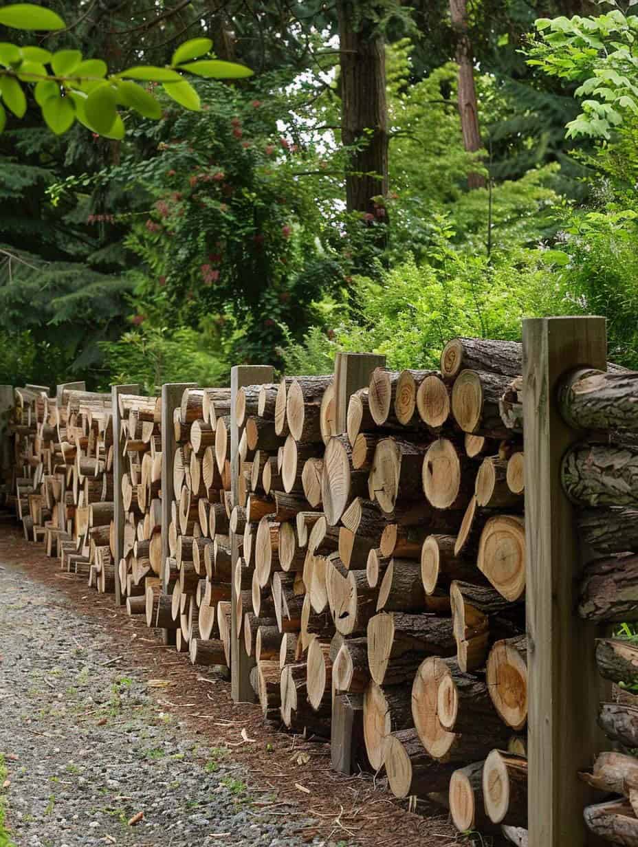 Try a Tree Log Fence