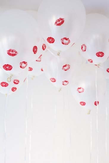 Declare Your Love with Red Kiss Balloons