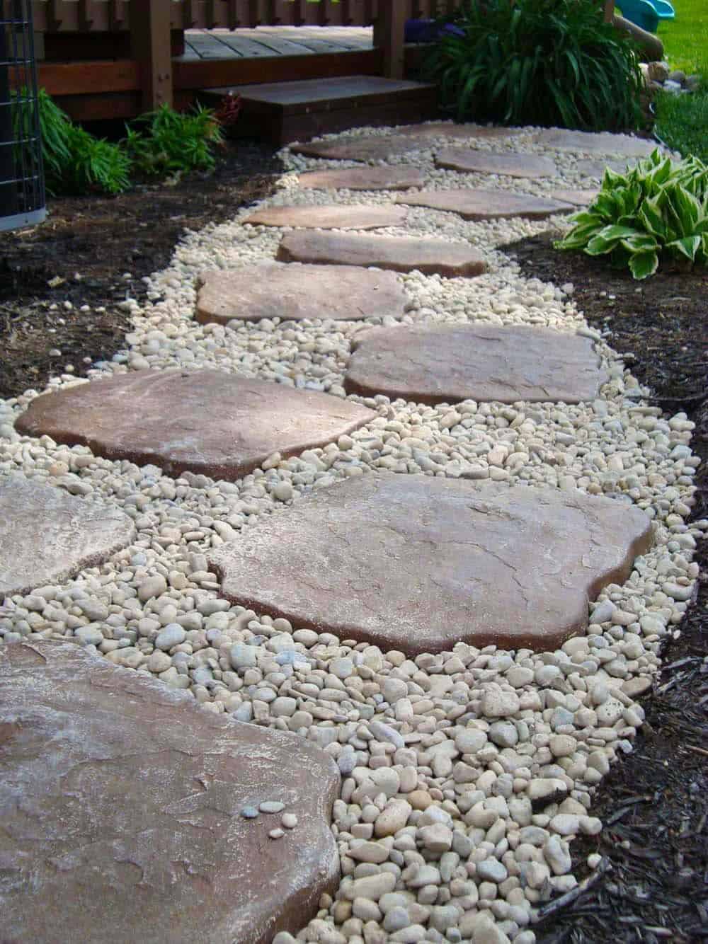 Rustic Stepping Stone Path