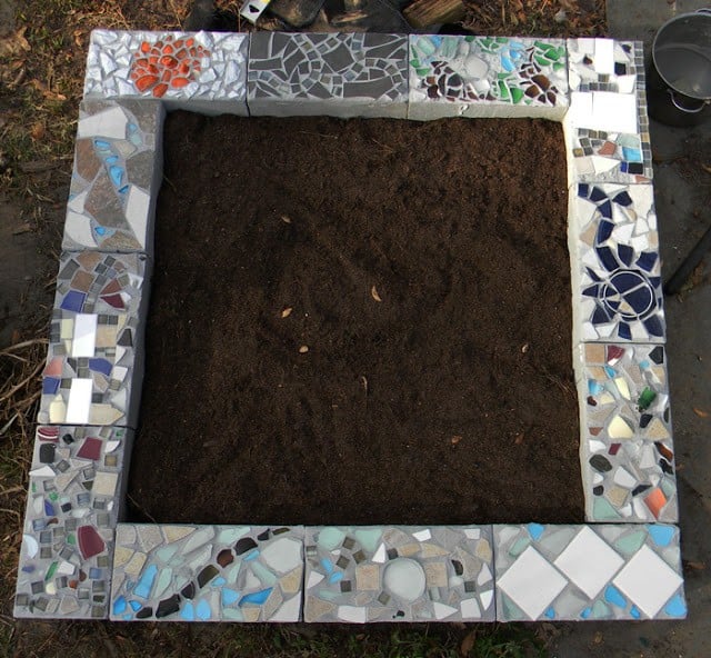 Upgrade Your Yard with a Mosaic Raised Garden Bed