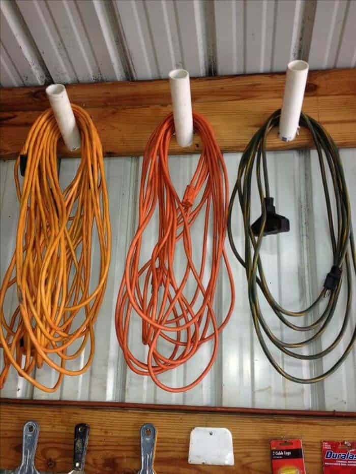 Organize the Garage with PVC Cord Storage Solutions