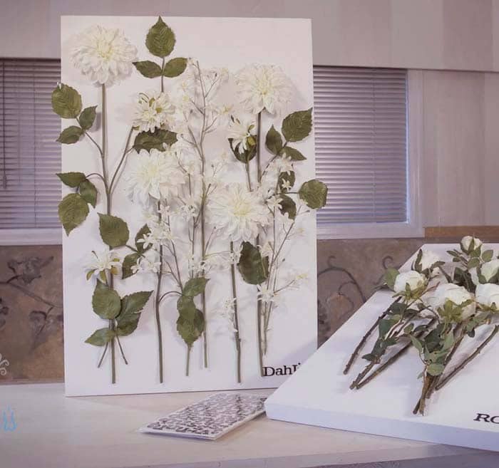 Dried Flowers Canvas Display Tutorial