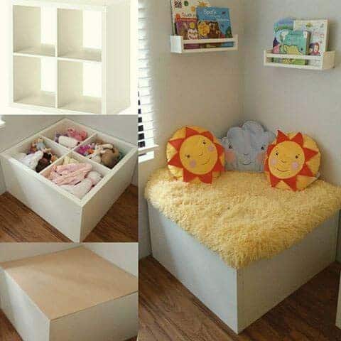 Hidden Storage Reading Nook