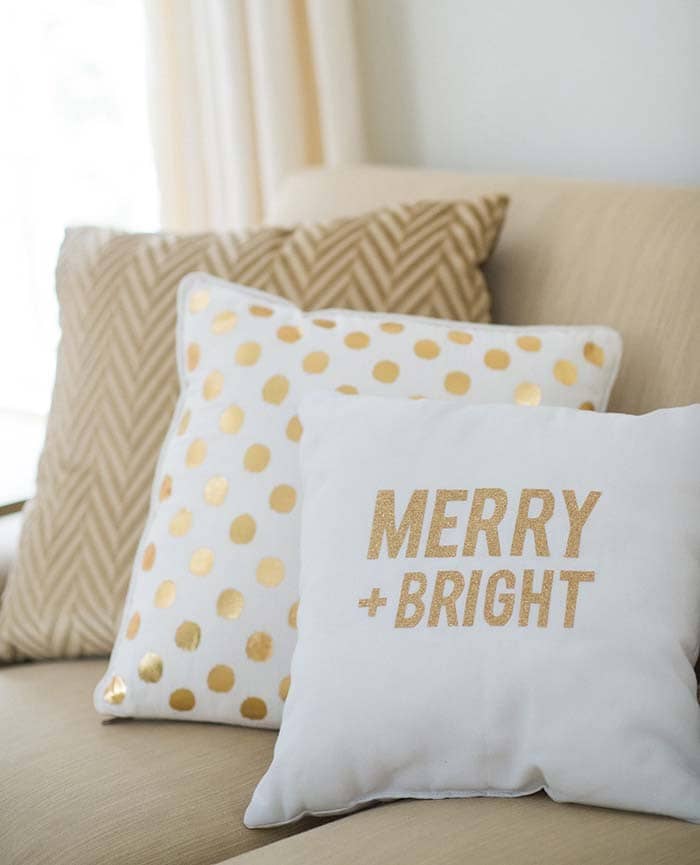 Simple Glam Holiday Pillows