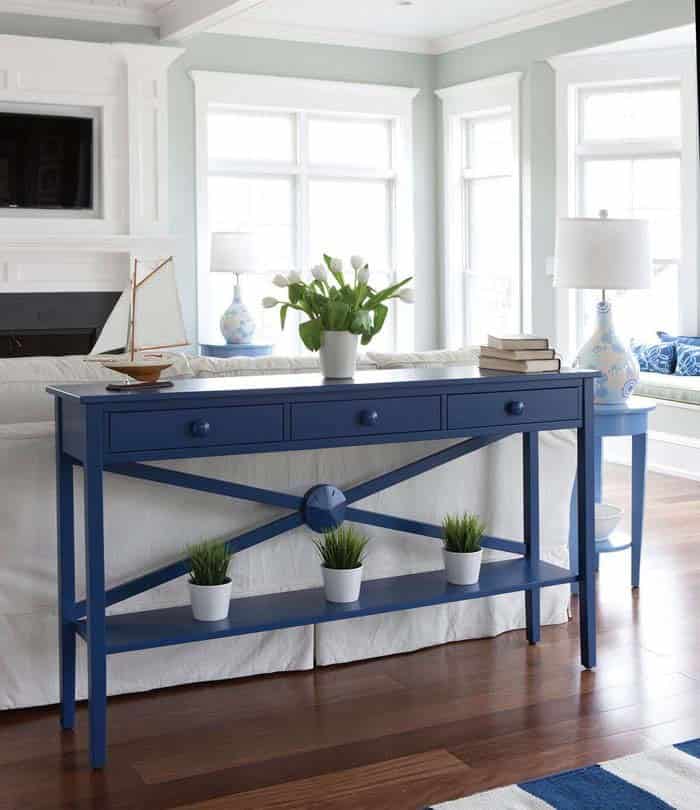 Brighten Your Room with a Colorful Sofa Table