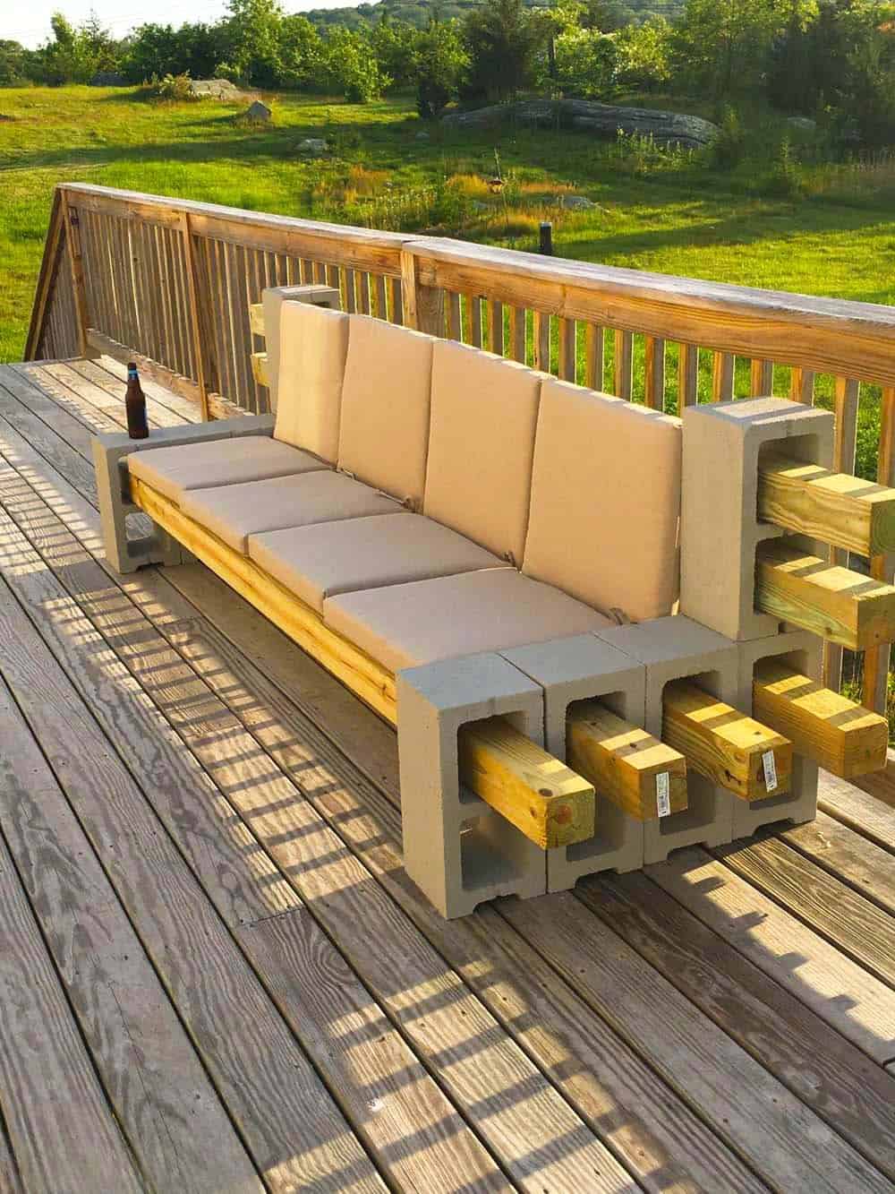 Rustic Deck Lounger