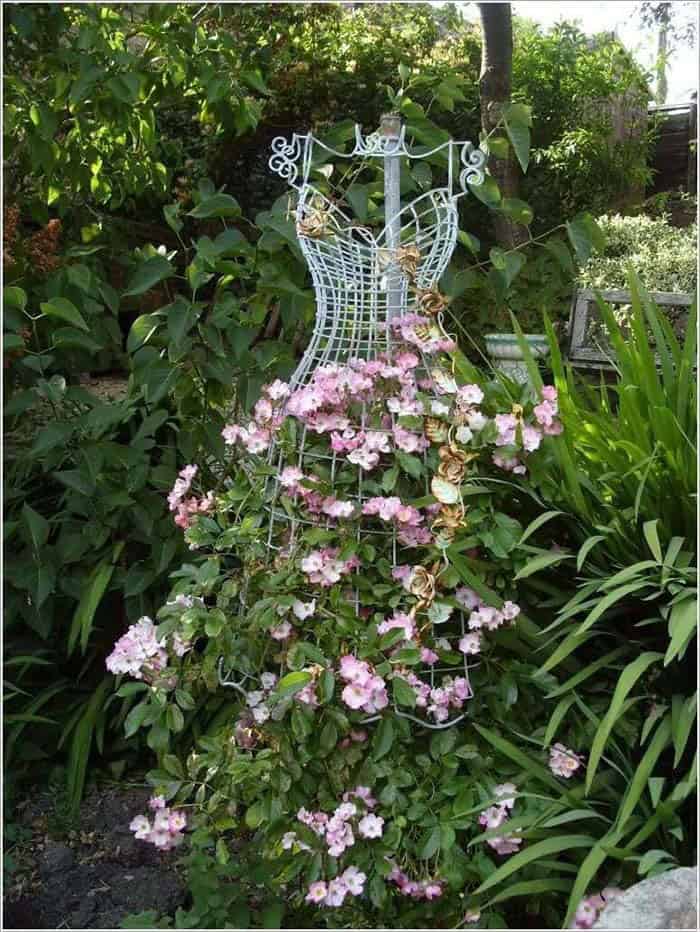 Iron Dress Form Trellis