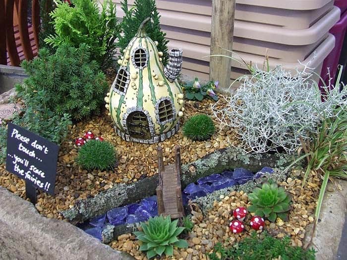 Build a Rustic Gourd House for Your Fairy Garden