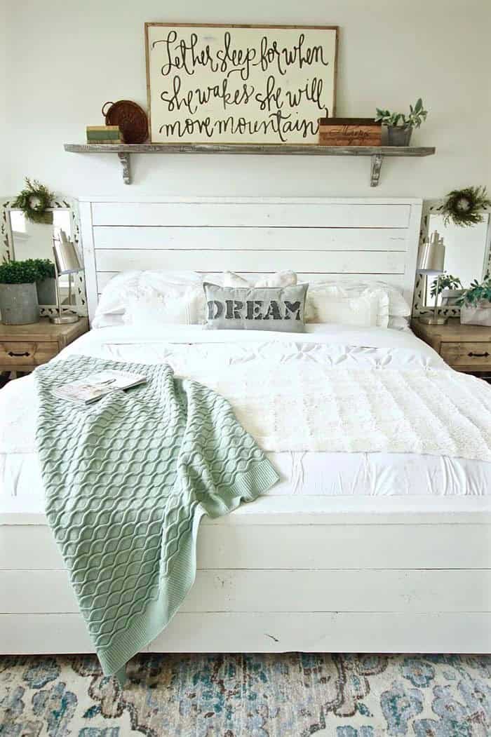 Bedroom Headboard Shelf