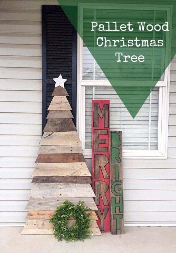 Mixed Pallet Stained Wood Tree