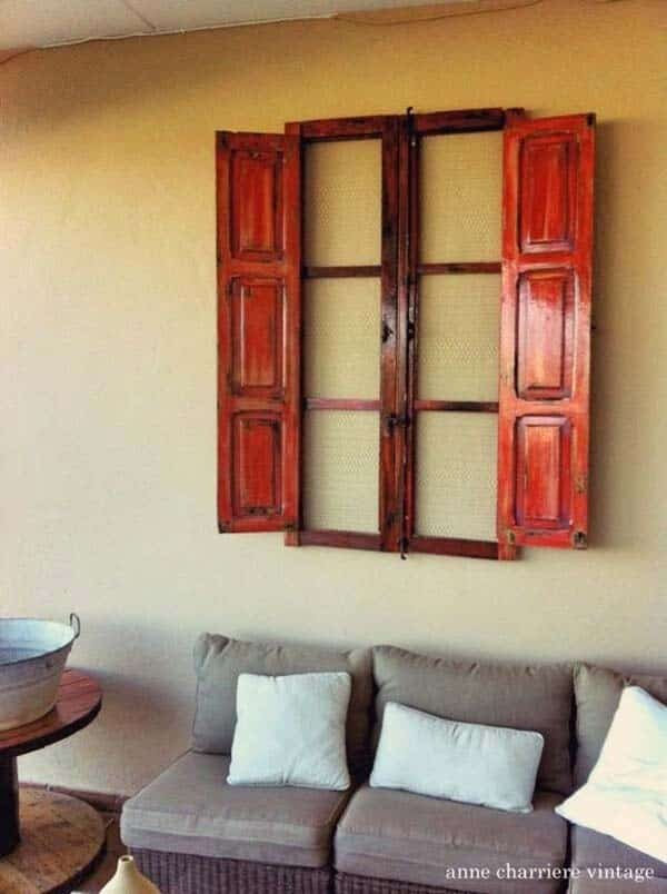 Spanish Window Turns Into Wall Art