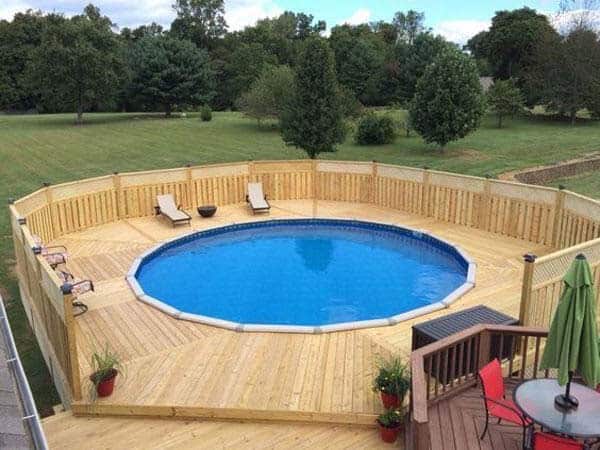 Add Privacy to Above-Ground Pool with Fenced Deck