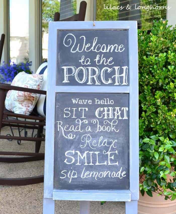 Creative Chalkboard Decor with Rustic Appeal