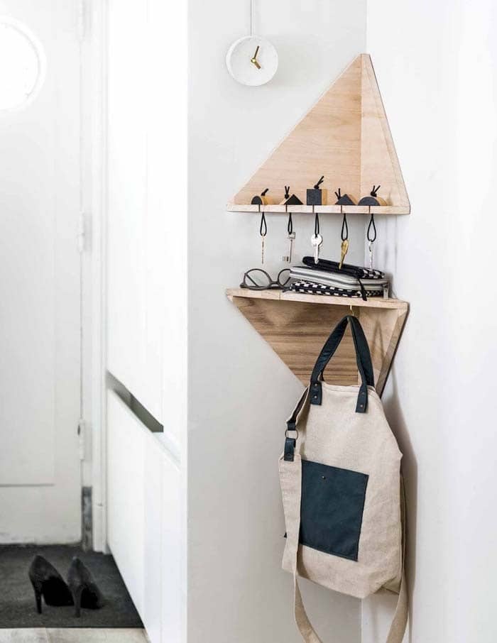 Furnish Your Entryway with a Corner Rack