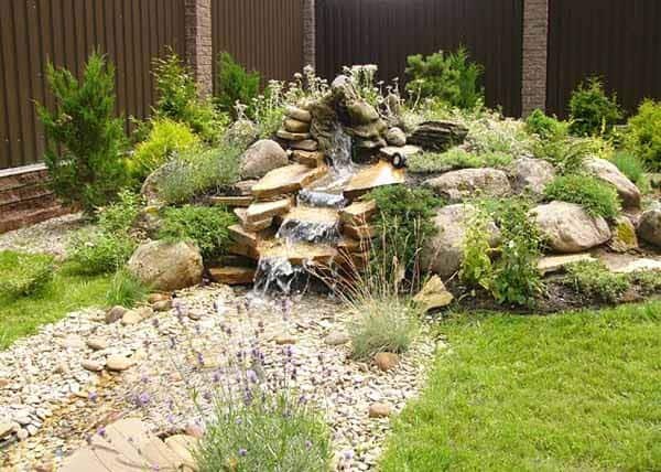 Transform Boulders into Water Feature with Stepped Flagstone