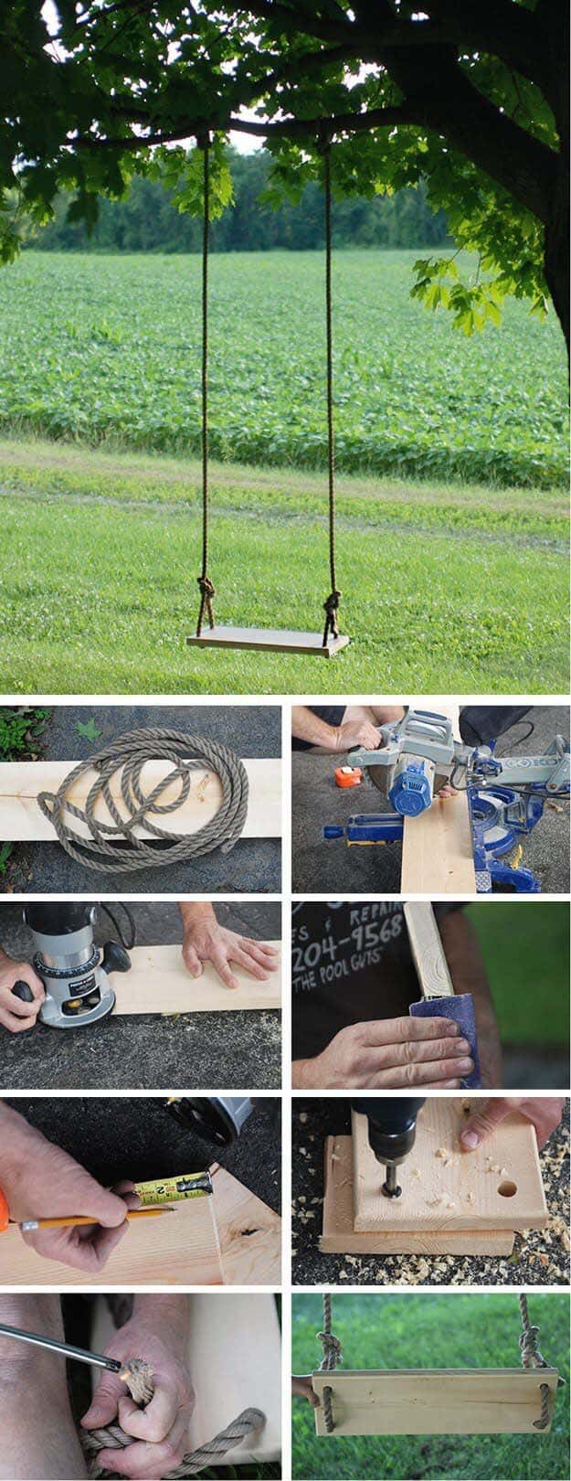 Enjoy Sunsets on a DIY Swing