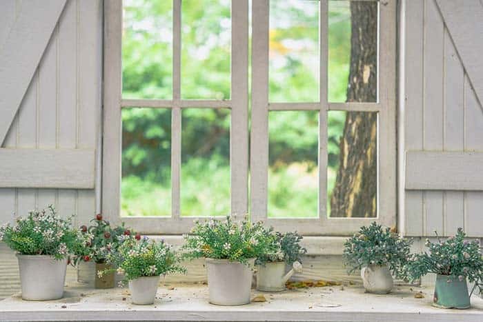 Add Farmhouse Style to Your Windowsill with Flowers