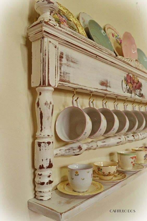 Shabby Chic Bedframe China Storage