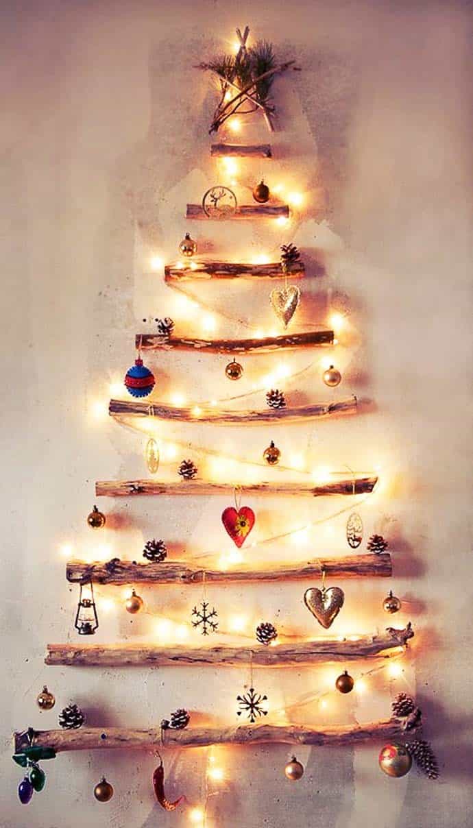 Light Up Your Rustic Wood Christmas Tree