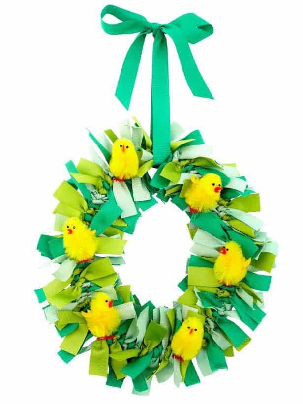 Add Cute Little Chicks to Your Easter Wreath