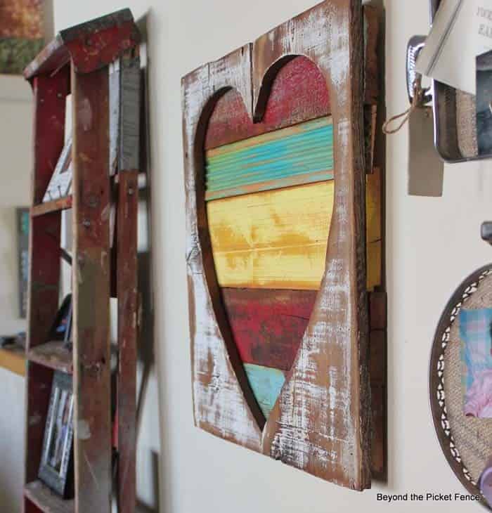 Romantic Rustic Heart Wall Art from Reclaimed Wood