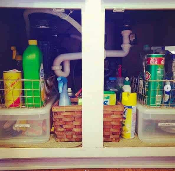 Baskets And Bins Under The Sink