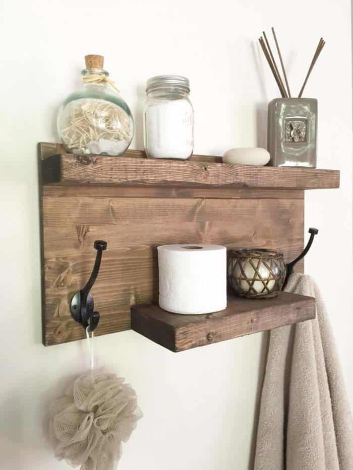 Easy DIY Bathroom Organizer