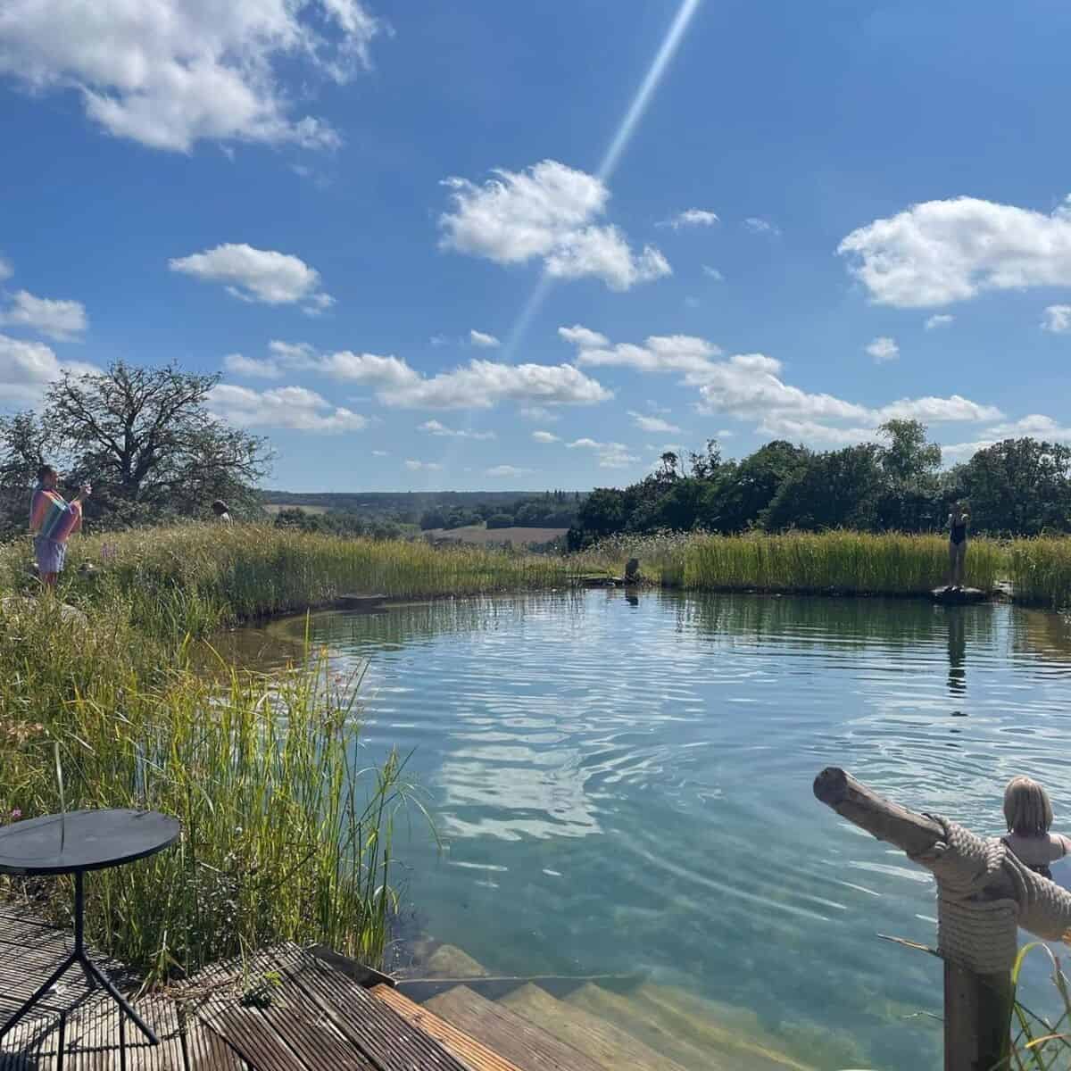 Pond With Stepping Stones