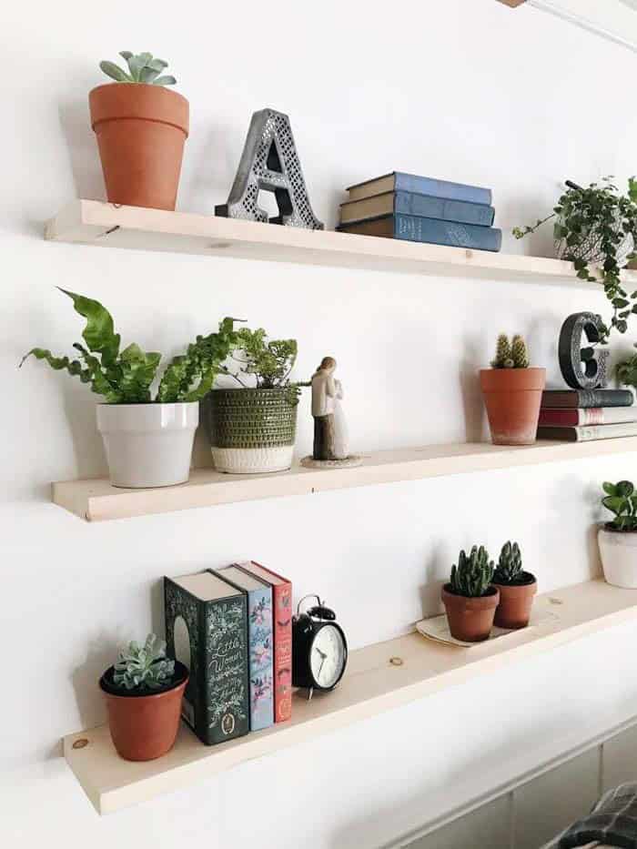 Unfinished Lumber Looks Great Against White Wall