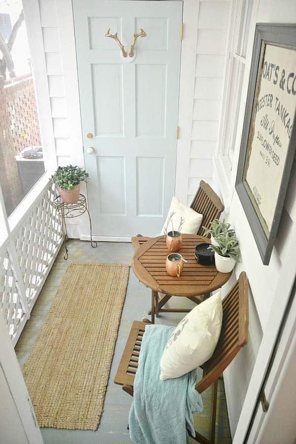 Create a Comfortable Seating Area in Your Small Porch