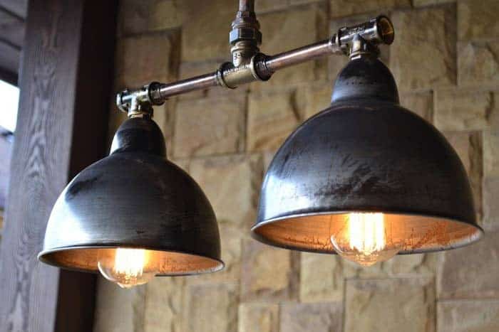 Industrial Farmhouse Style Dual Light Fixture