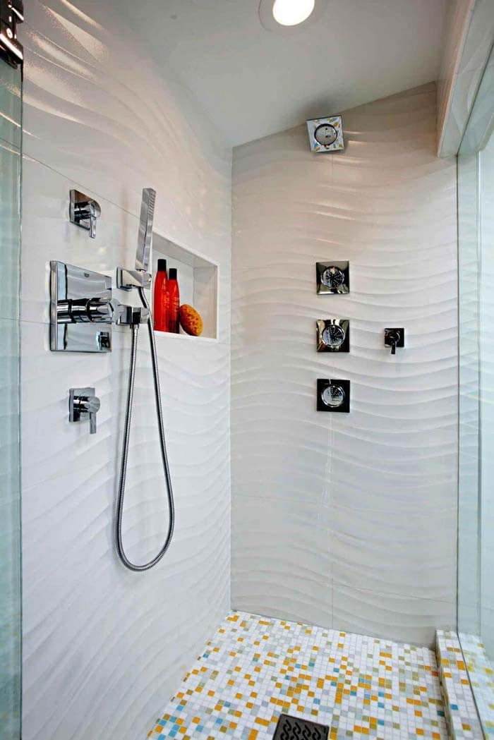 Retro Resort Tile Shower