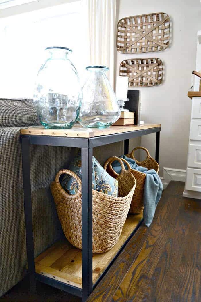 Industrial-Inspired Look with an Iron and Reclaimed Wood Table