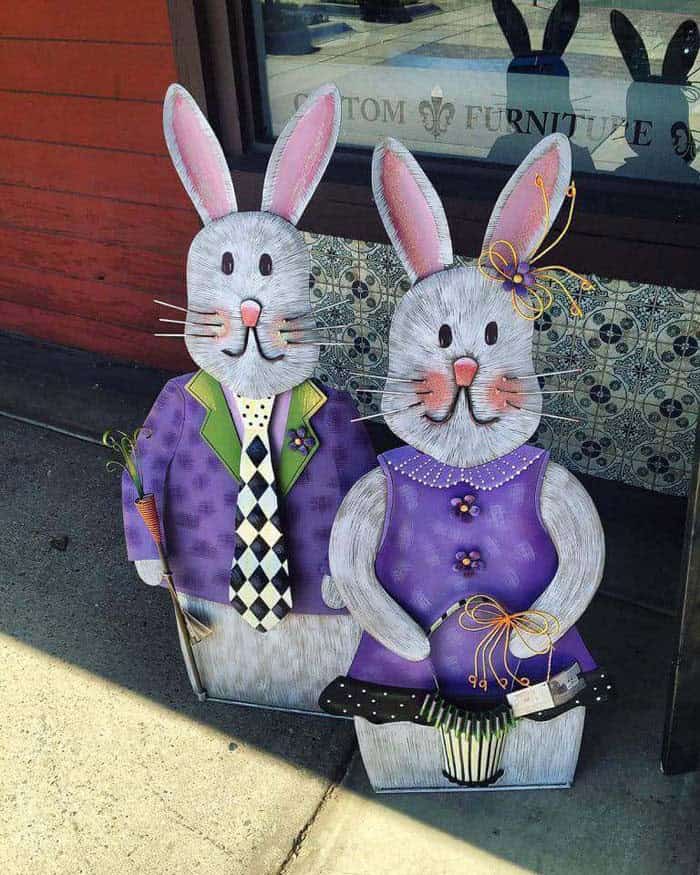 Make a Rustic Bunny Couple with Upcycled Metal