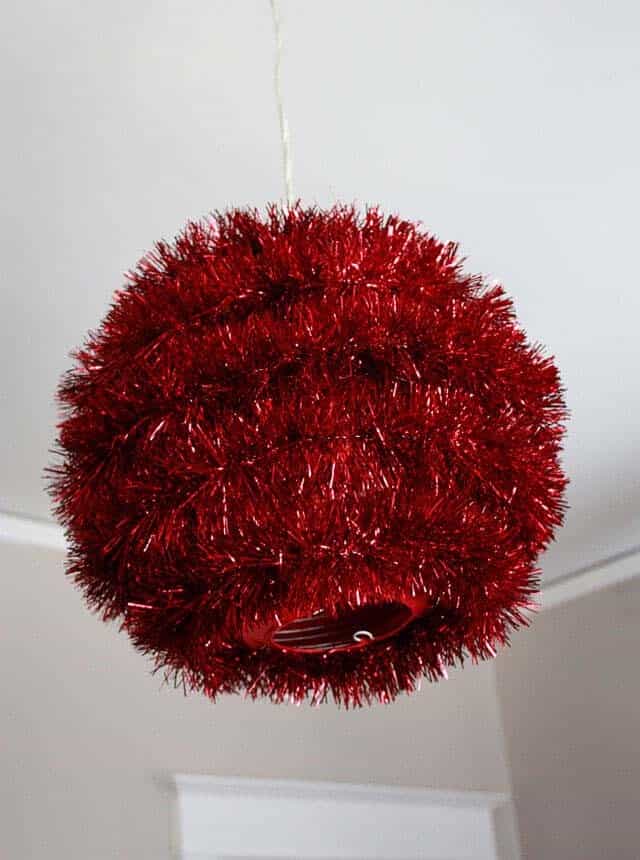 Festive Hanging Tinsel Ball