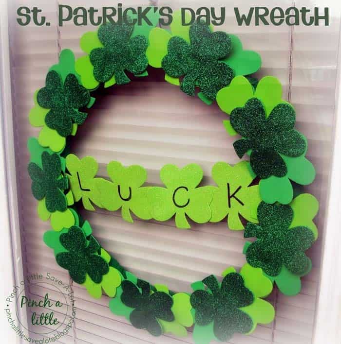 Use Different Colored Shamrocks for Your Door Decor