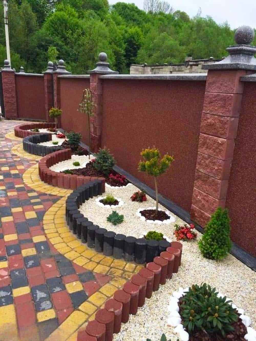 Cascading Planter Walls