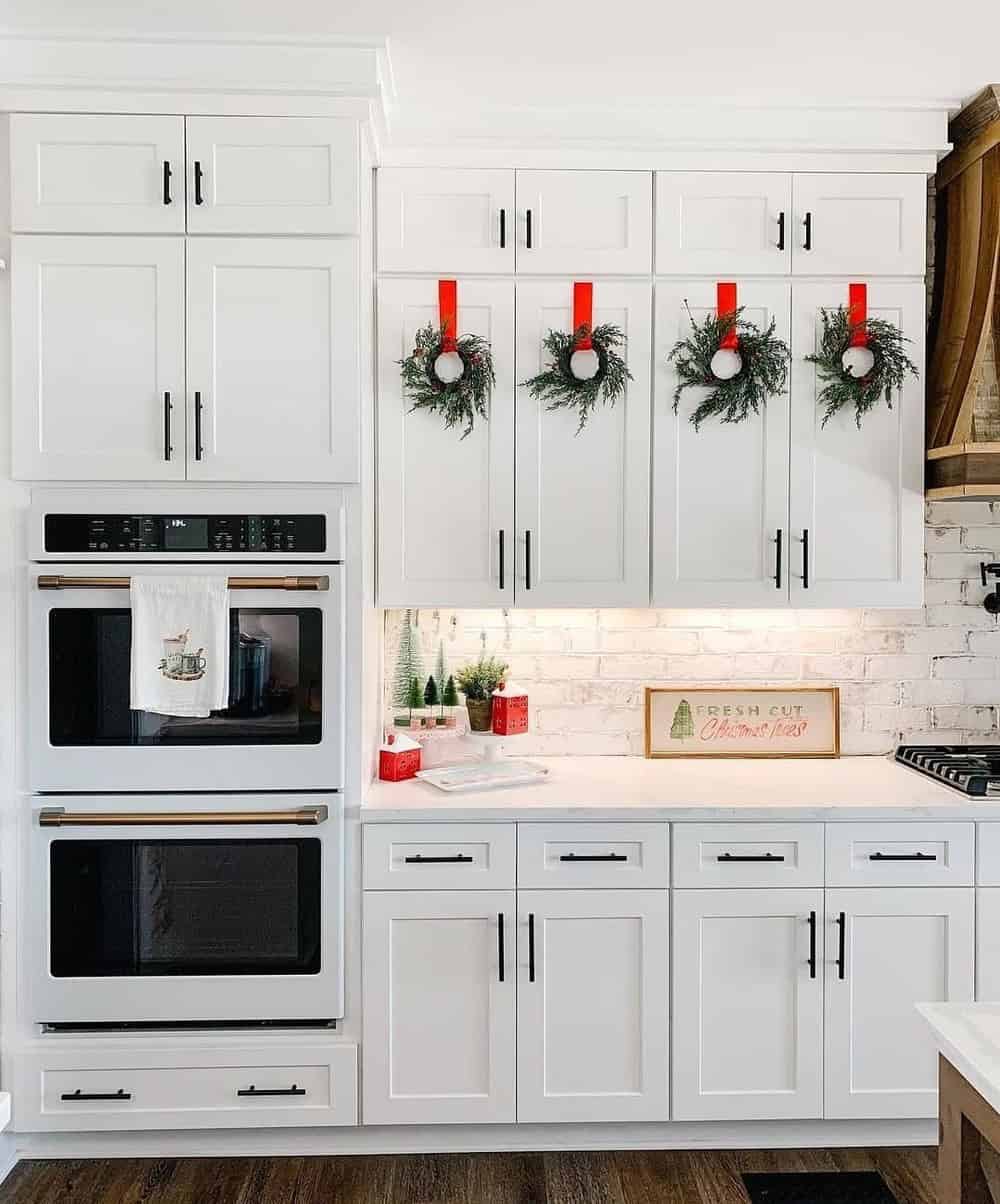 Give Your Cabinets a Touch of Christmas Magic