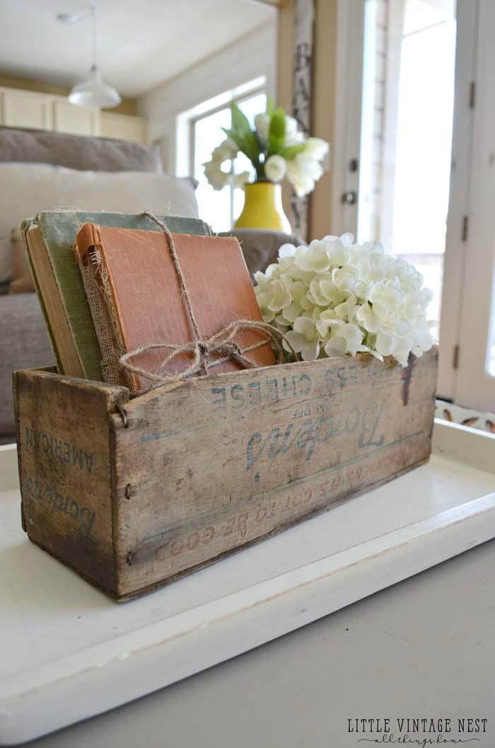 Repurpose A Vintage Wood Box