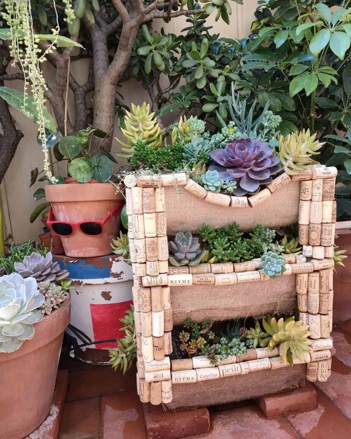 A Vertical Succulent Garden