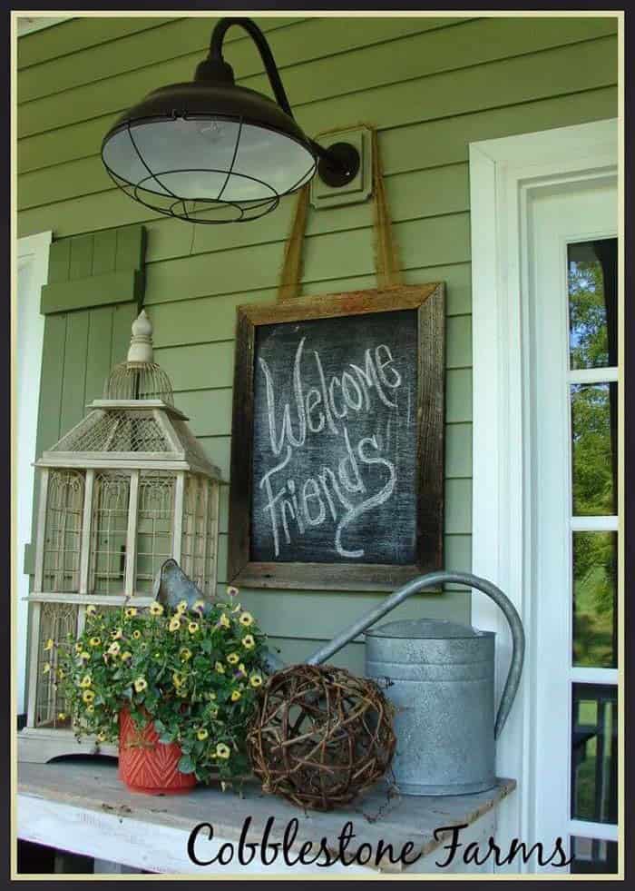 Farmhouse Fixture And Customizable Welcome