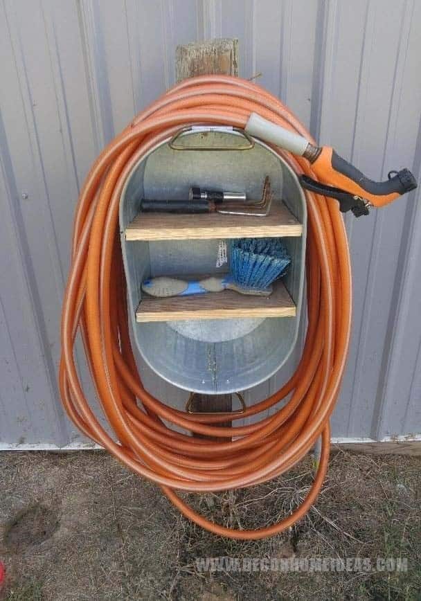 Easy Garden Hose Storage