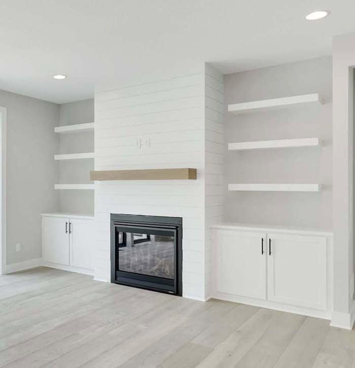 White Floating Shelves Are Decidedly Modern