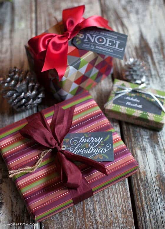 Customize Chalkboard Tags for Your Presents