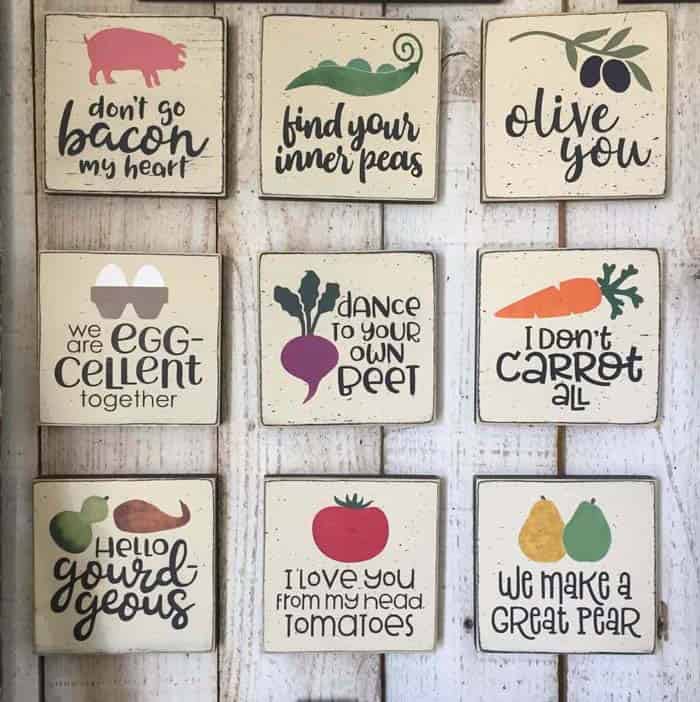 Clever Food Pun Gallery Wall