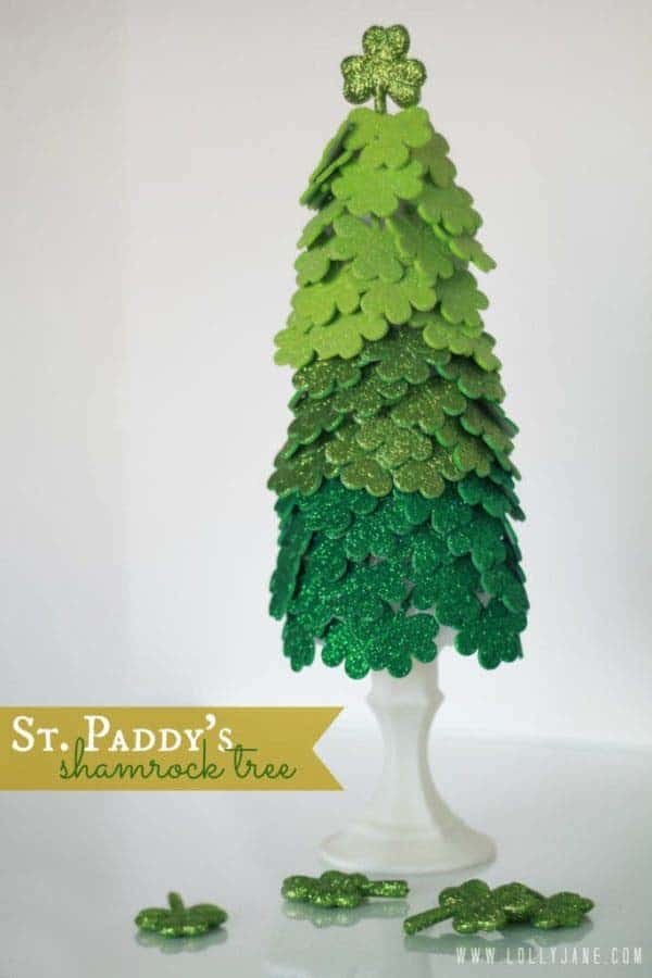 Create an Elegant Felt Shamrock Tree