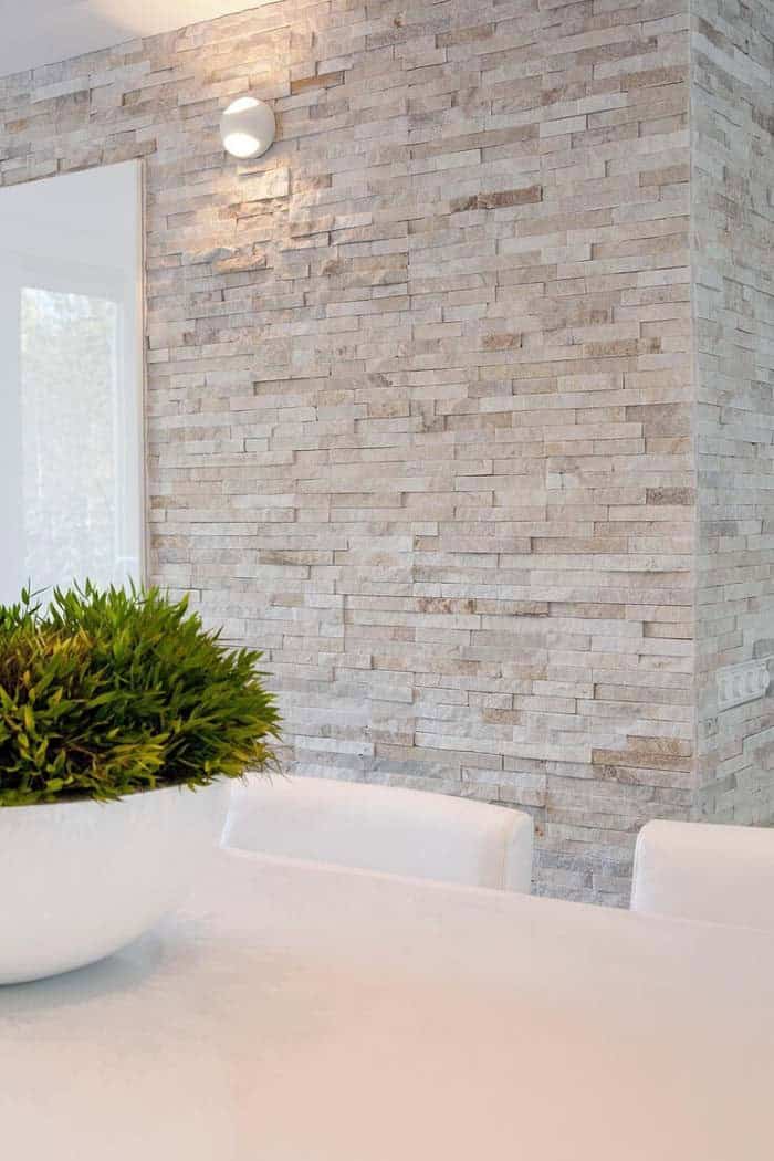 Neutral Stone Wall For Modern Flair