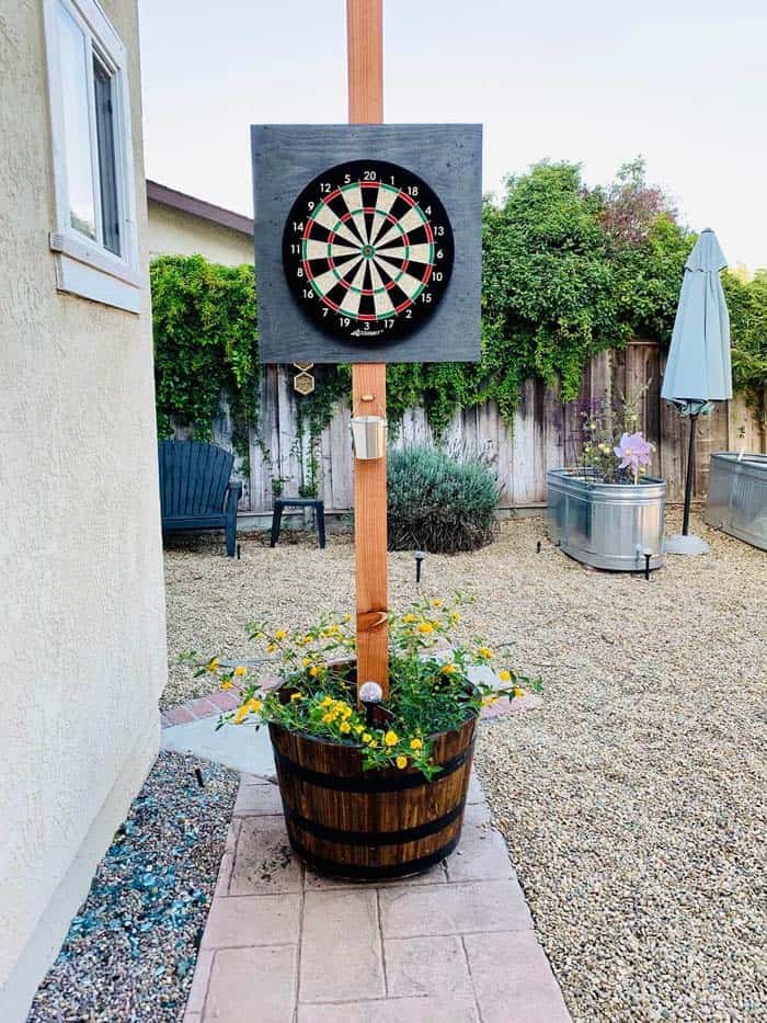 Movable Dartboard Planter