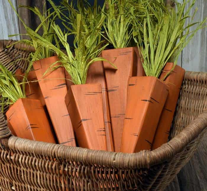 Reclaimed Wood Carrot Bunches