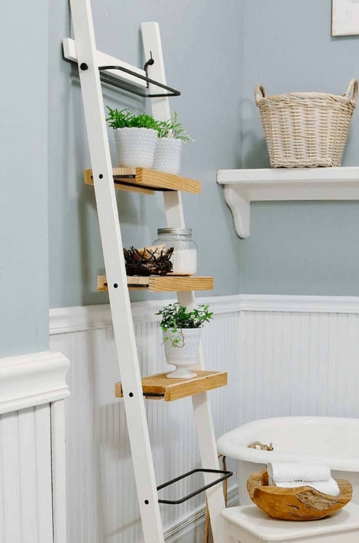 Repurposed Towel Holder For Plants